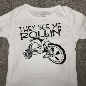 NWOT Onsie: They See Me Rolling Onesie